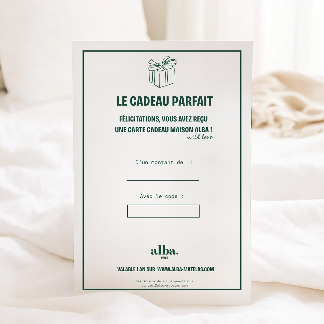 E-carte cadeau Maison Alba
